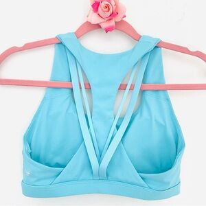 💕Fabletics Kessler Blue Strappy Sports Bra SZ XS